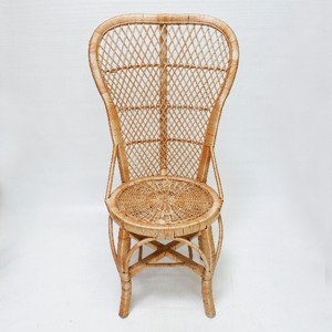 Rotan stoel hoge rug